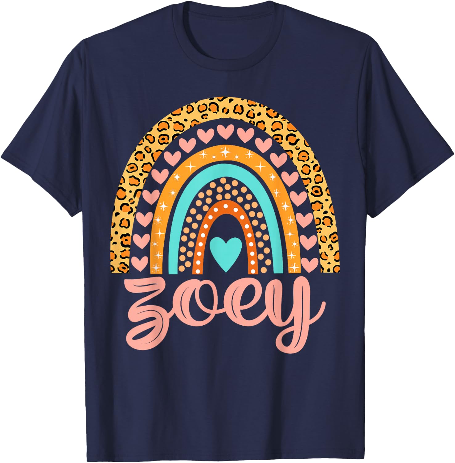 Zoey Zoey Name Birthday Shirt Gift T-Shirt - T-Shirt | Navy
