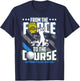 Funny Retired Police Officer Golf Retirement Gift T-Shirt - T-Shirt | Navy
