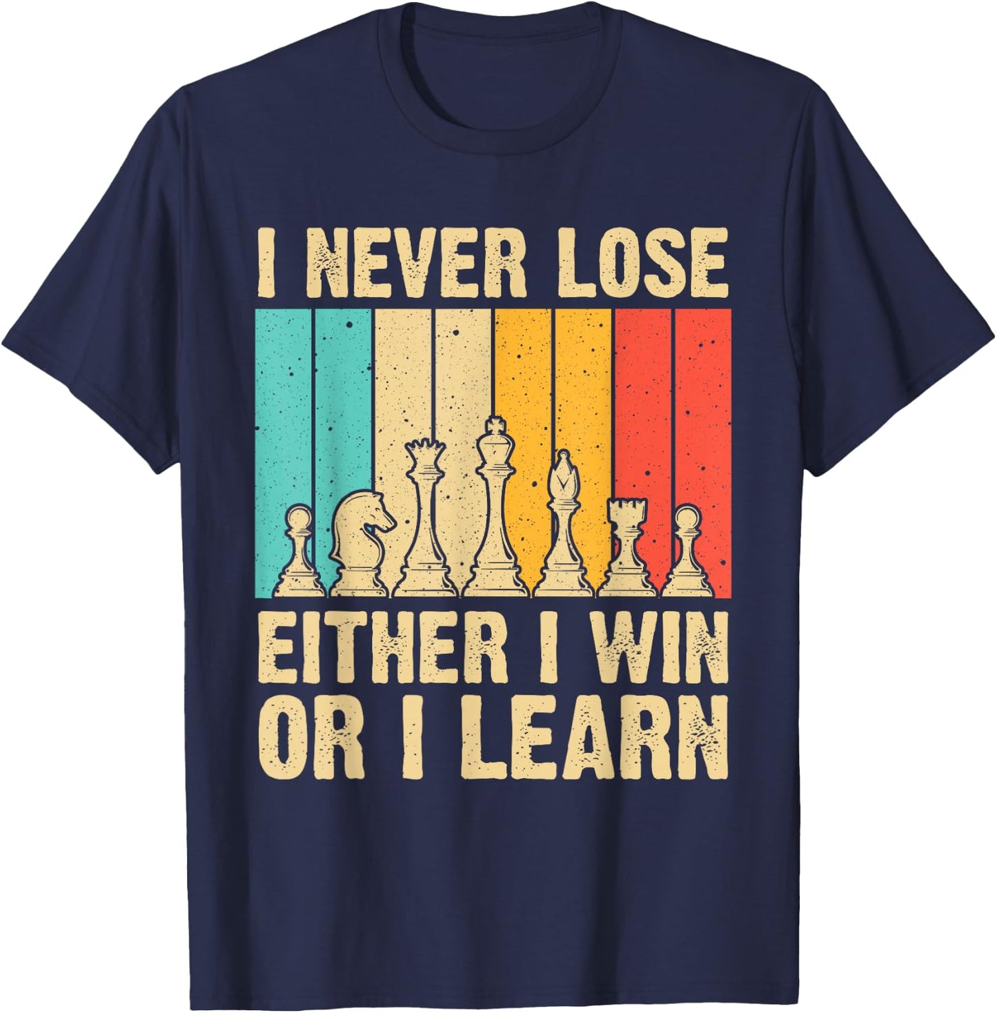Cool Chess Lover Art Women Kid Novelty Chess Player T-Shirt - T-Shirt | Navy
