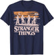 Netflix Stranger Things Night Silhouettes - Sale T-Shirt - T-Shirt | Navy