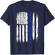 Deputy Sheriff Shirts Thin Blue Line American Flag T-Shirt - T-Shirt | Navy