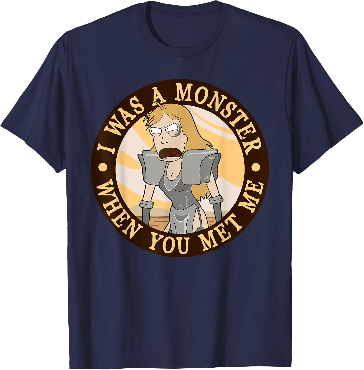 Mademark x Rick and Morty - Rick and Morty Summer Monster T-Shirt - T-Shirt | Navy