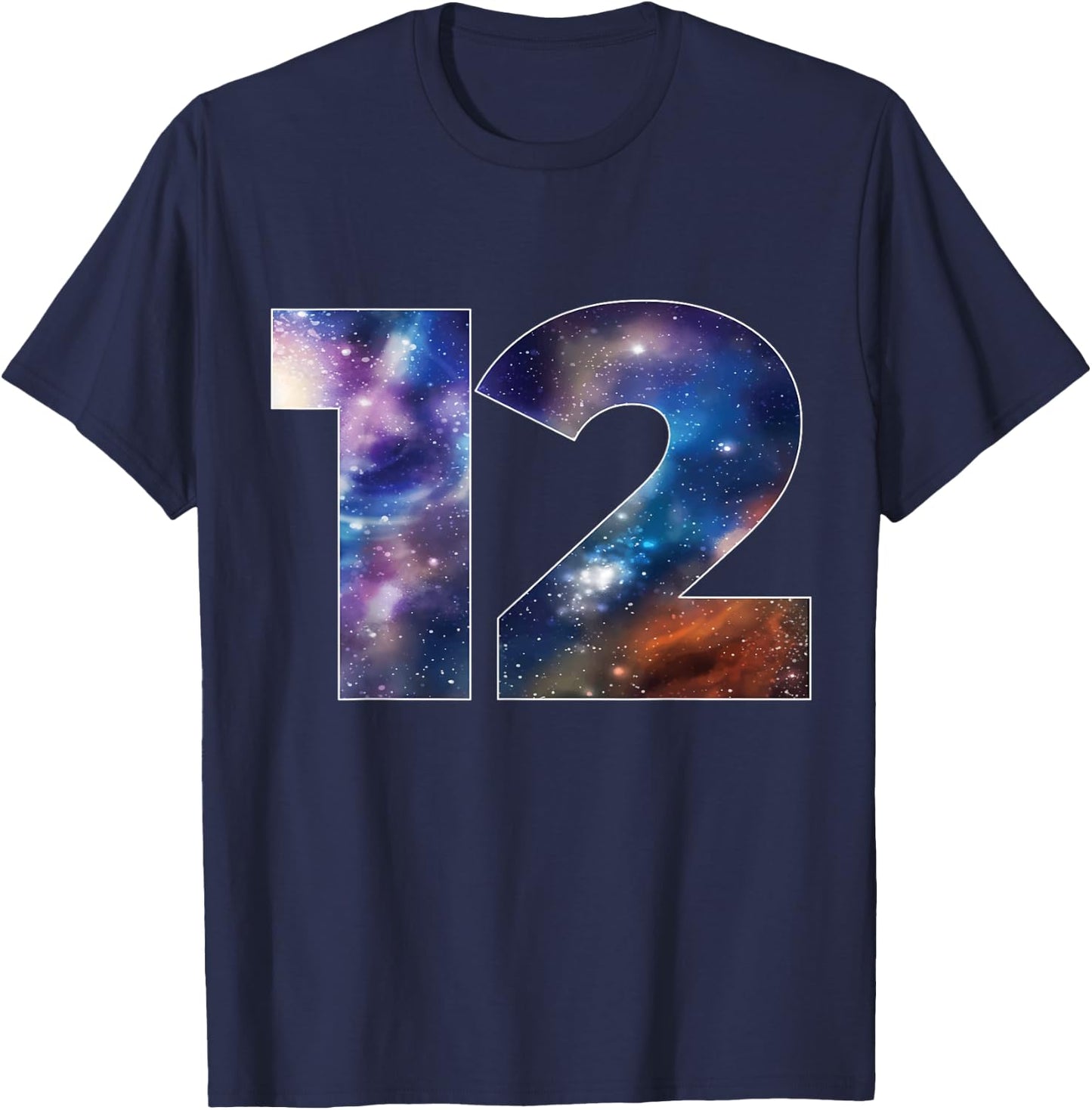 Galaxy 12 Year Old 12th Birthday Space Themed Astronaut Boy T-Shirt - T-Shirt | Navy
