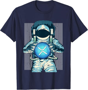 XRP Crypto Gift Cryptocurrency Blockchain Community T-Shirt - T-Shirt | Navy