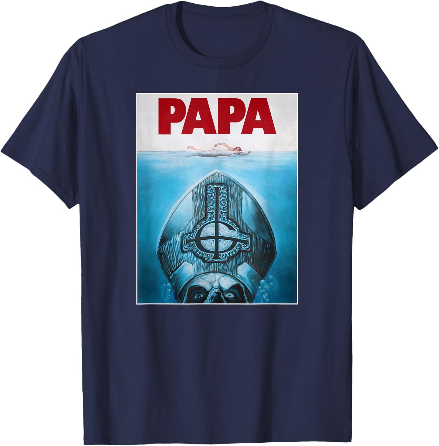 Ghost - Dad Poster T-Shirt - T-Shirt | Navy