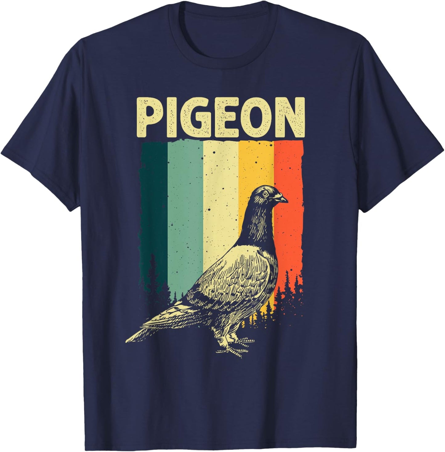 Funny Pigeon Design Women Pigeon Costume Bird Lovers T-Shirt - T-Shirt | Navy