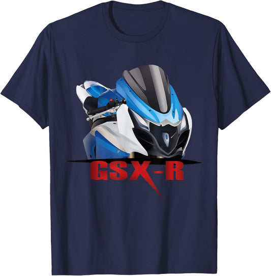 GSXR sportbike motorcycle gixxer T-Shirt - T-Shirt | Navy