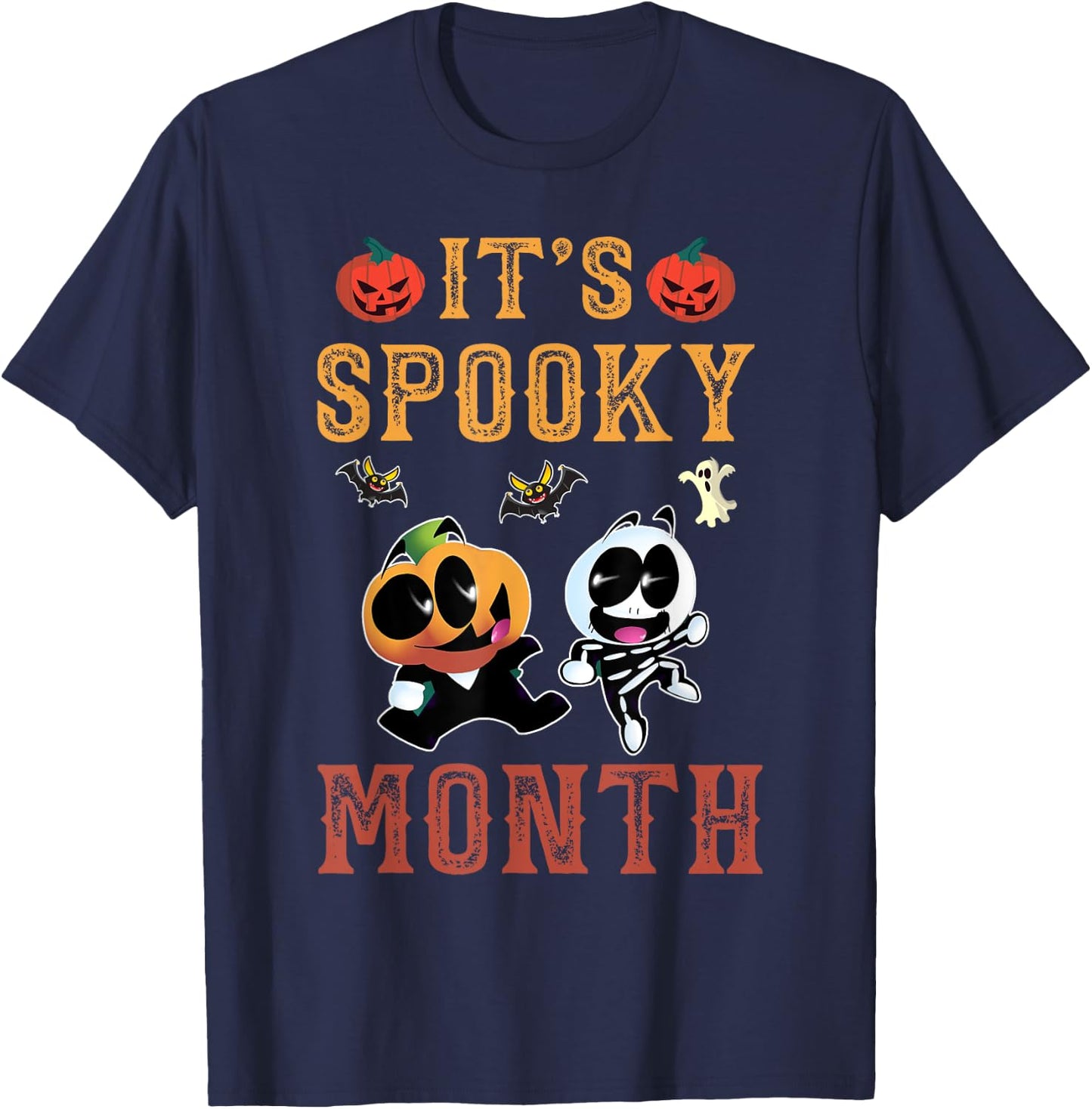 It's Spooky Month Retro for Boy kids T-Shirt - T-Shirt | Navy