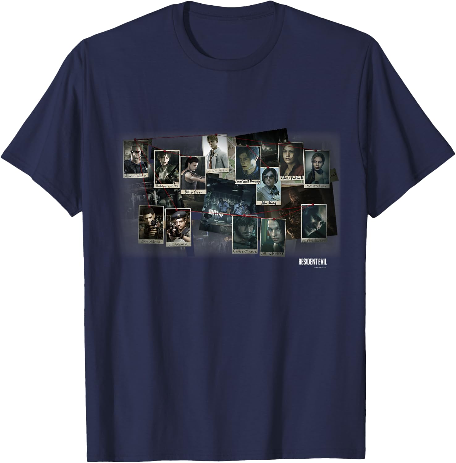 Resident Evil 1,2,3 T-Shirt - T-Shirt | Navy