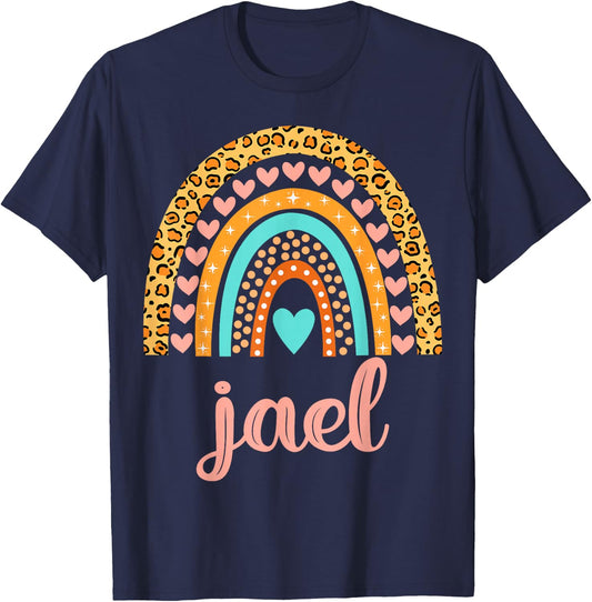 Jael Jael Name Birthday Shirt Gift T-Shirt - T-Shirt | Navy
