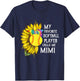 My Favorite Softball Player Calls Me Mimi Mother's Day T-Shirt - T-Shirt | Navy