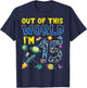 Out Of This World I'm 15 Space Rocket Birthday Party 15th T-Shirt - T-Shirt | Navy