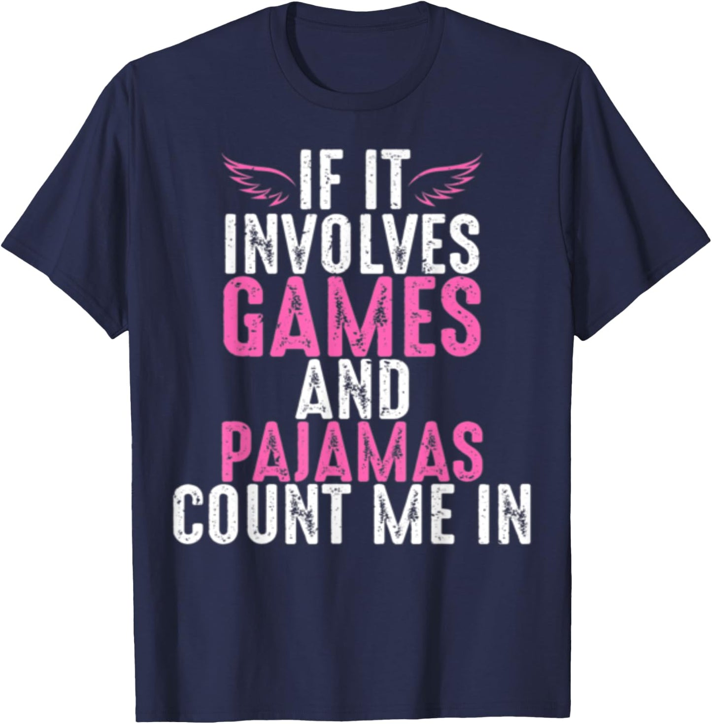 Funny Board Games And Pajamas T-Shirt - T-Shirt | Navy