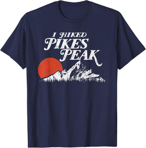 I Hiked Pike's Peak - Retro Souvenir Colorado Mountains T-Shirt - T-Shirt | Navy
