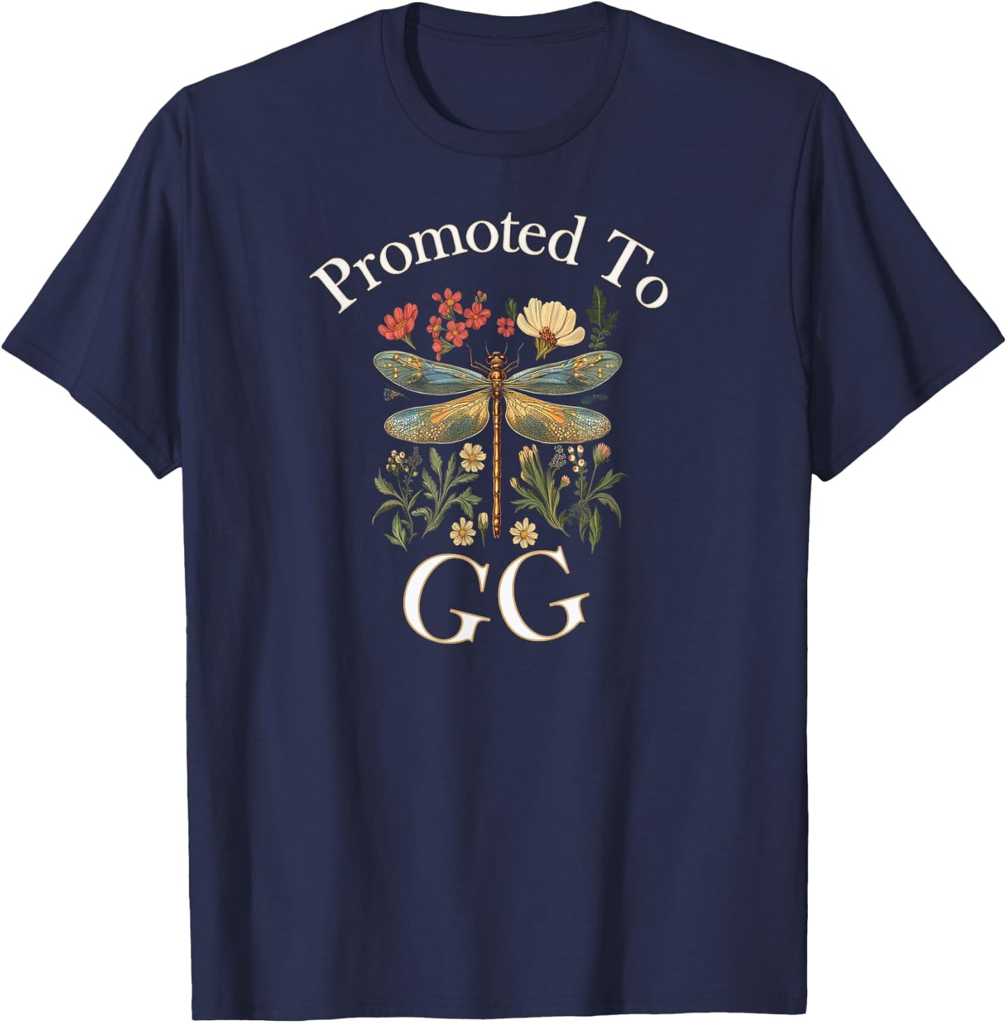 GG Shirt Promoted To GiGi GG Great Grandmother Gift T-Shirt - T-Shirt | Navy