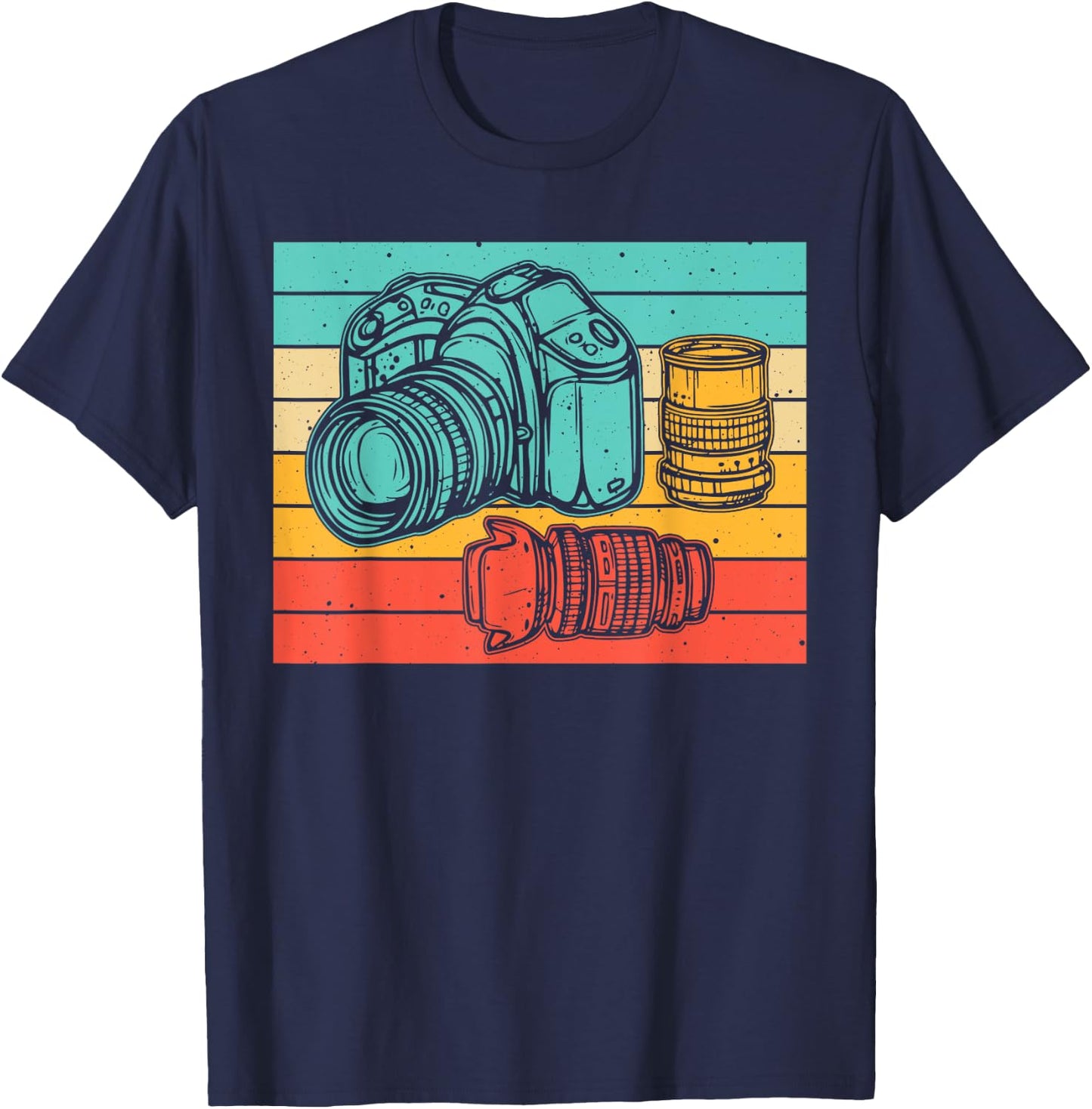 Vintage Camera Art Photographer Photography Lover Men Women T-Shirt - T-Shirt | Navy