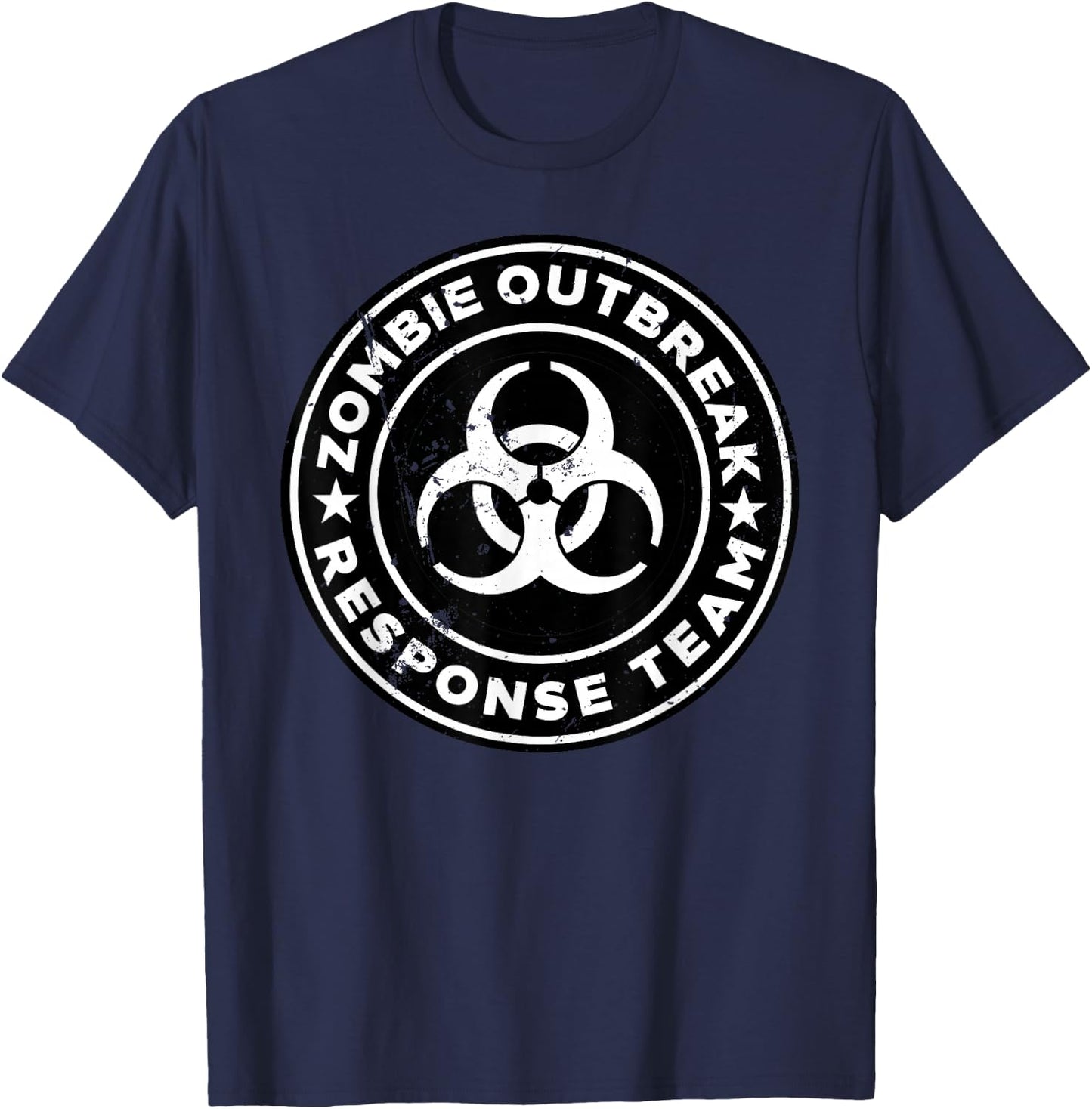 Zombie Outbreak Response Team funny Zombie Apocalypse T-Shirt - T-Shirt | Navy