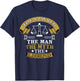 The Lawyer The Man Myth The Legend Gift lover Justice T-Shirt - T-Shirt | Navy