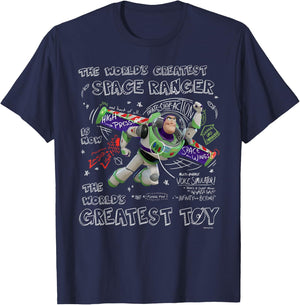 Disney Pixar Toy Story Buzz Lightyear The World's Greatest T-Shirt - T-Shirt | Navy