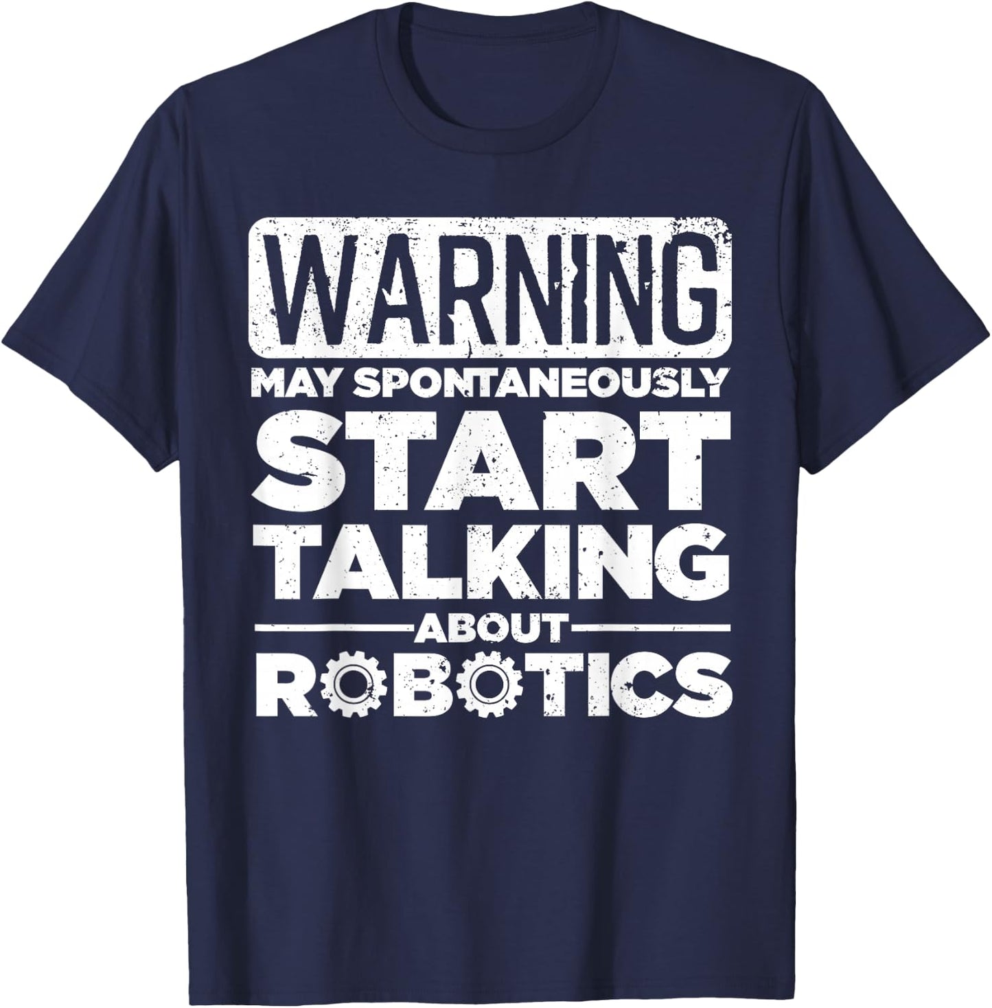Funny Robotics Art Women Robotics Engineer Robots T-Shirt - T-Shirt | Navy