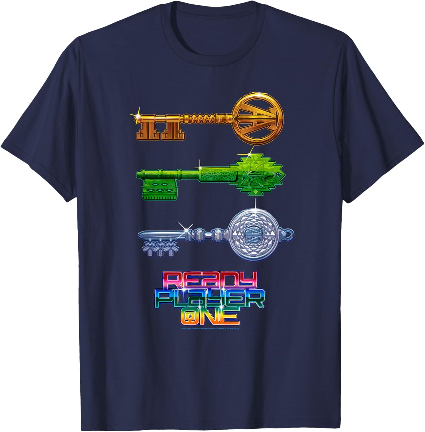 Ready Player One Keys T-Shirt - T-Shirt | Navy