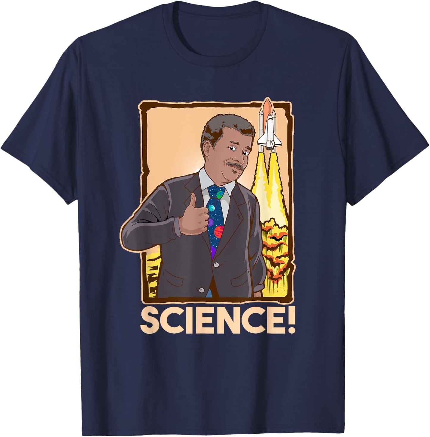 Neil deGrasse Tyson Science T-Shirt - T-Shirt | Navy