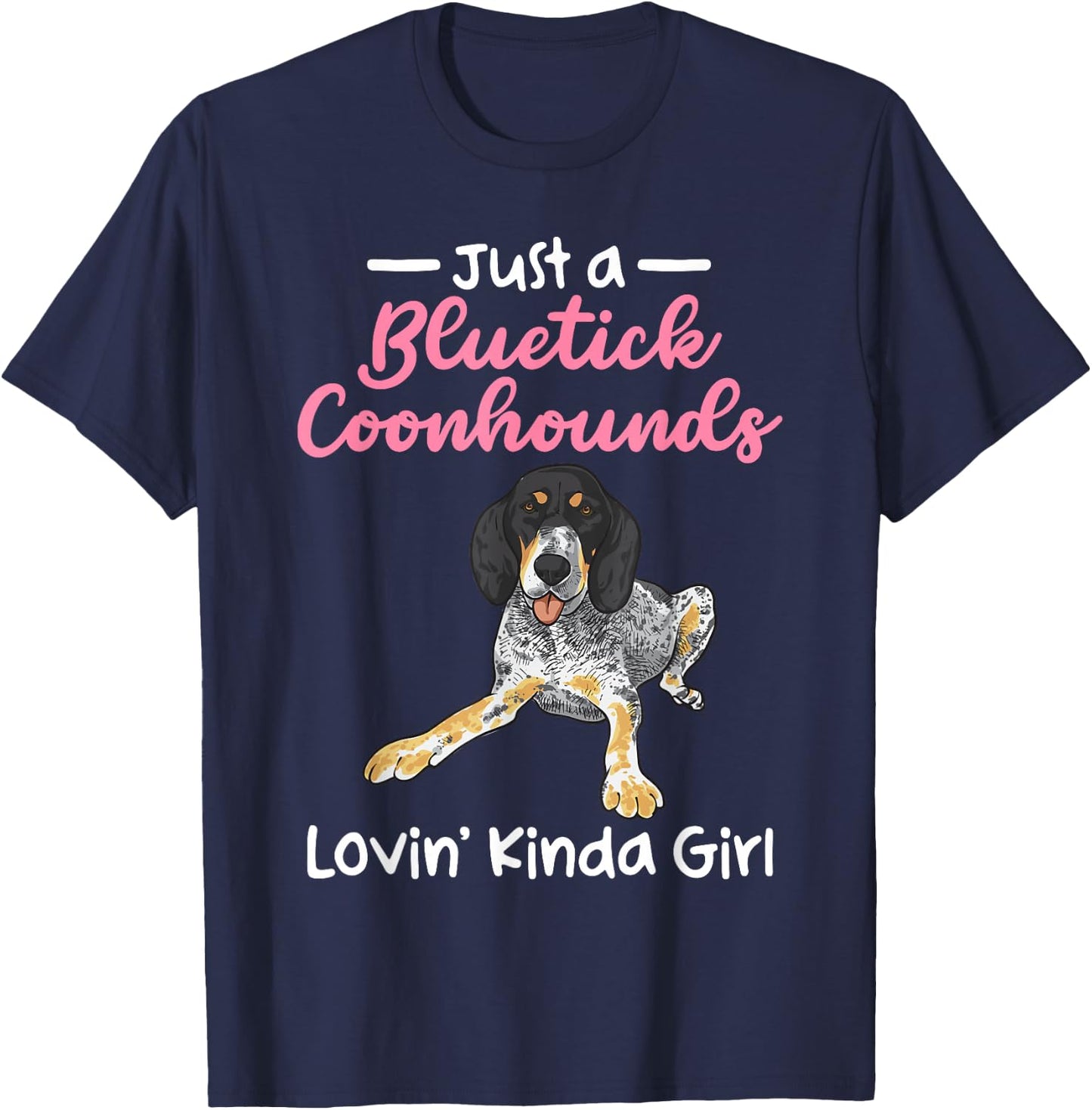 Bluetick Coonhound T-Shirt - T-Shirt | Navy