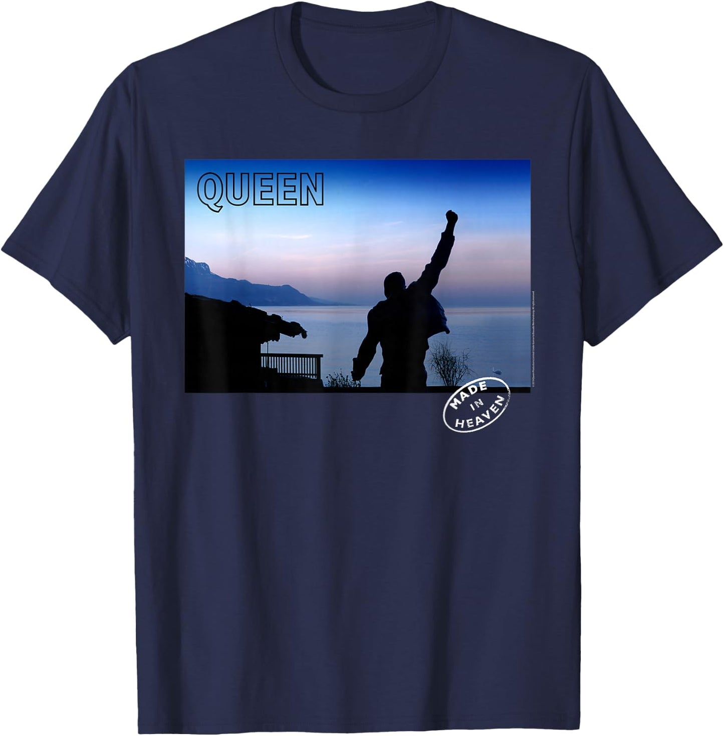 Queen Official Made in Heaven Photo T-Shirt - T-Shirt | Navy