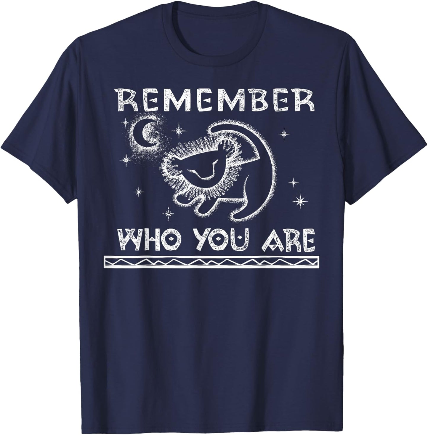 Disney Lion King Remember Who You Are Painting T-Shirt - T-Shirt | Navy