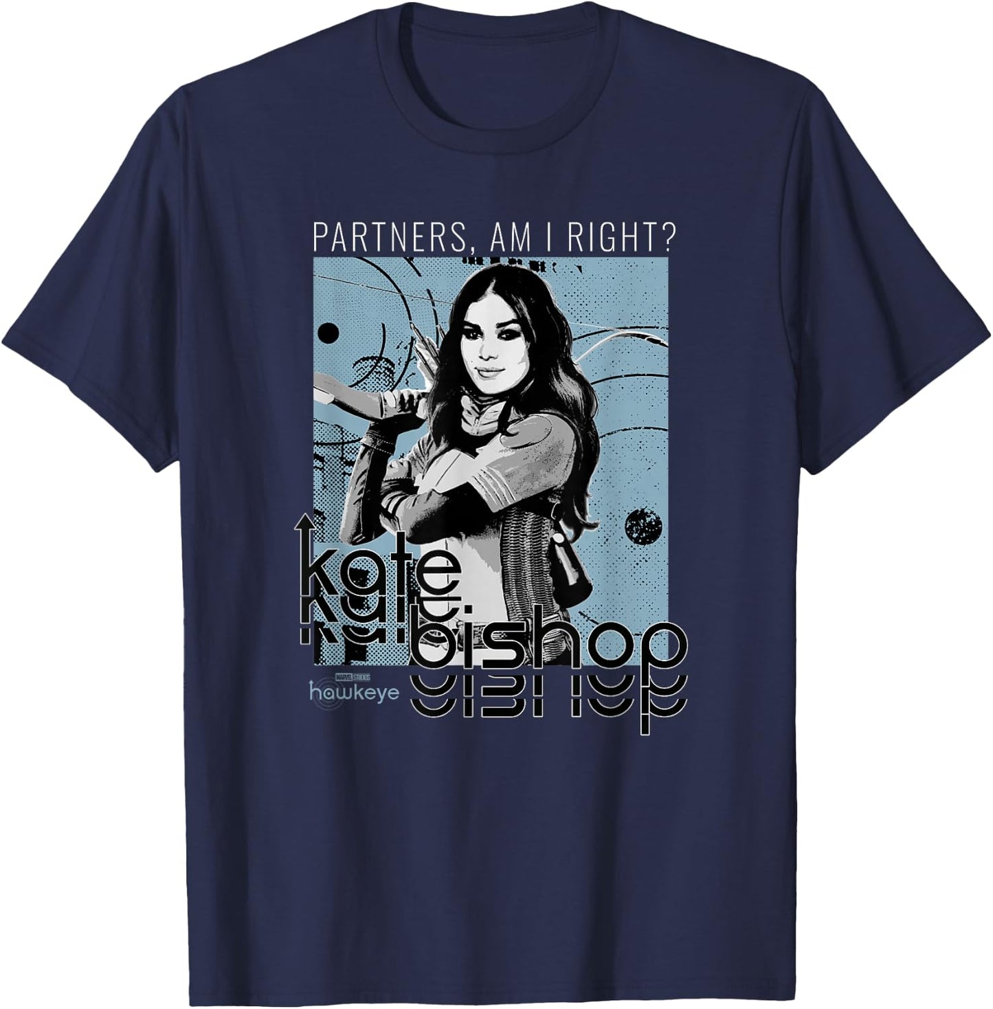 Marvel Hawkeye Kate Bishop Poster T-Shirt - T-Shirt | Navy