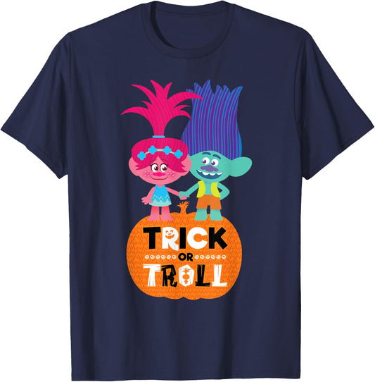DreamWorks Trolls Happy Halloween T-Shirt - T-Shirt | Navy