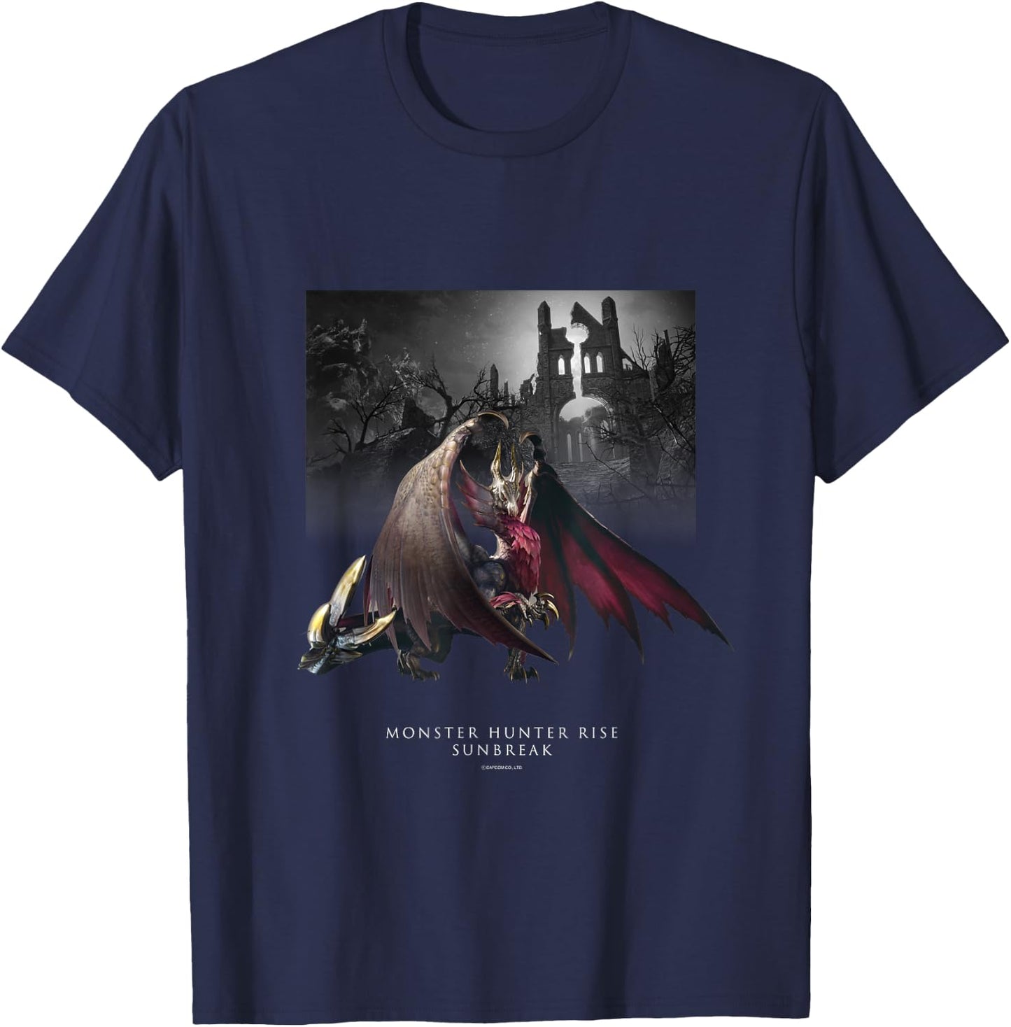 MONSTER HUNTER RISE:SUNBREAK Malzeno T-Shirt - T-Shirt | Navy