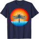 Dragonfly Retro Vintage 60s 70s Sunset Bug Insect Men Women T-Shirt - T-Shirt | Navy
