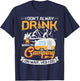 I Don't Always Drink When I'm Camping T-Shirt - T-Shirt | Navy