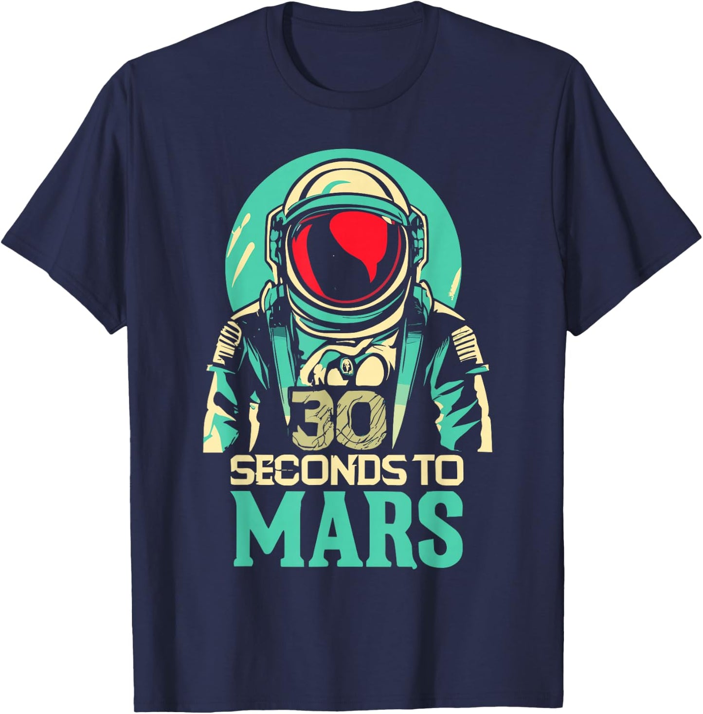 30 Seconds To Mars T-Shirt - T-Shirt | Navy