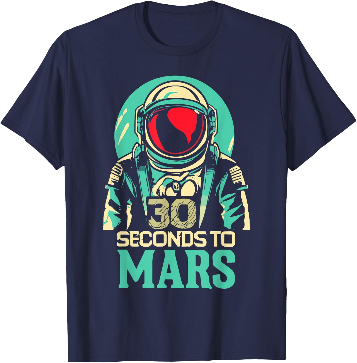 30 Seconds To Mars T-Shirt - T-Shirt | Navy