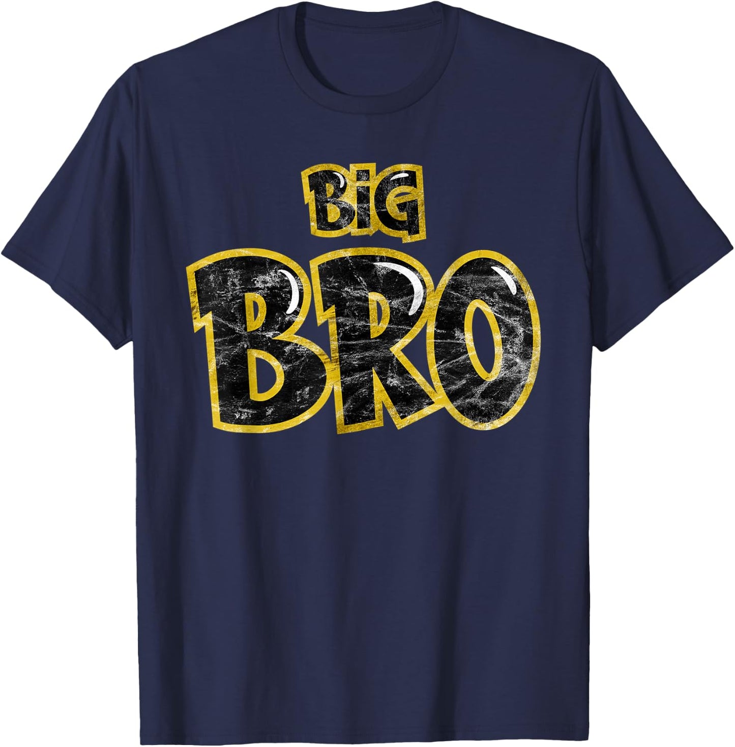 Big Bro Siblings Men Kids Adult Fraternity Frat Brother T-Shirt - T-Shirt | Navy