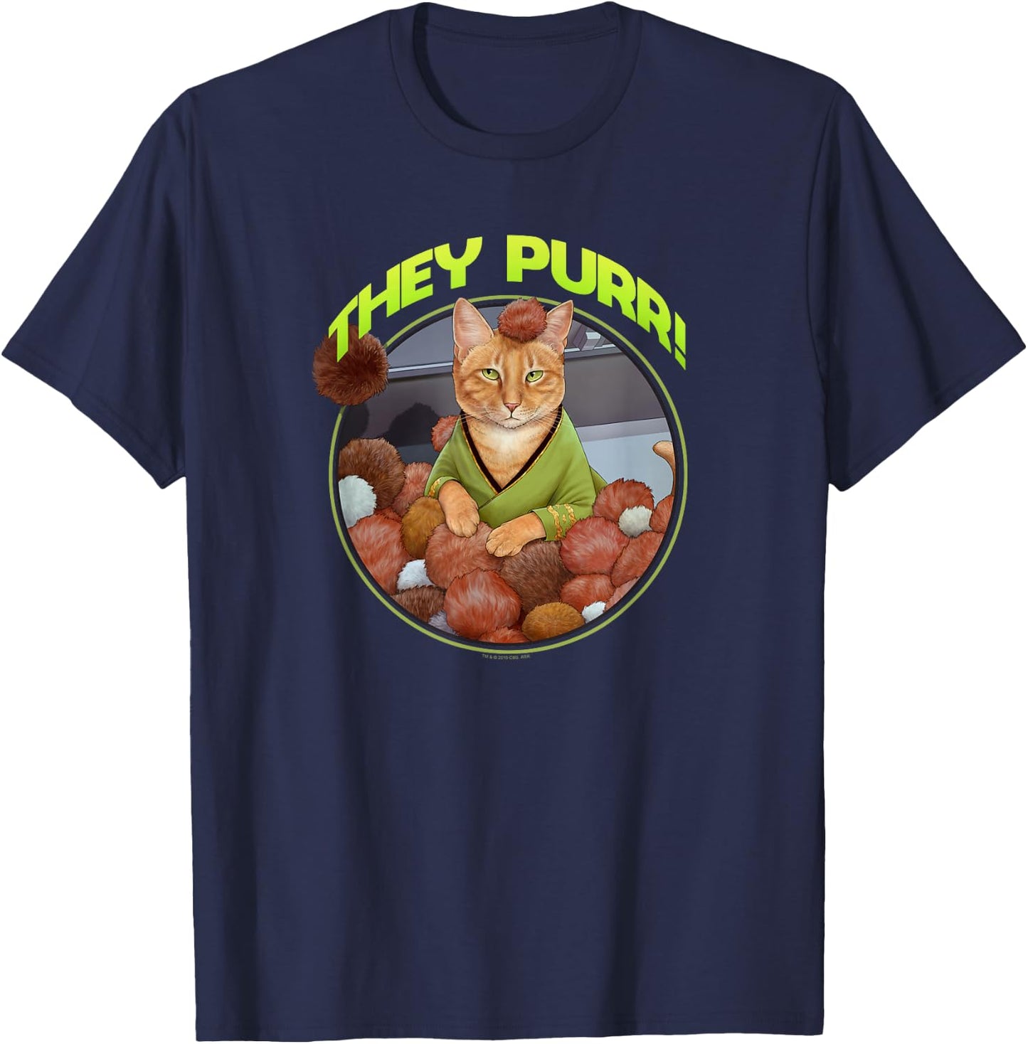 Star Trek They Purr T-Shirt - T-Shirt | Navy