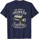 I'm Just A Drinker with A Smoking Problem Grilling BBQ Men T-Shirt - T-Shirt | Navy