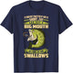 FISHING 365 Funny Fishing As long as she swallows T-Shirt - T-Shirt | Navy