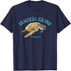Okaloosa Island Florida Sea Turtle Design T-Shirt - T-Shirt | Navy