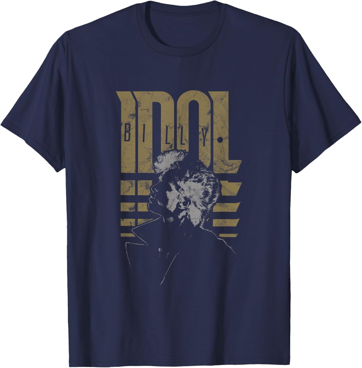 Billy Idol - Profile T-Shirt - T-Shirt | Navy