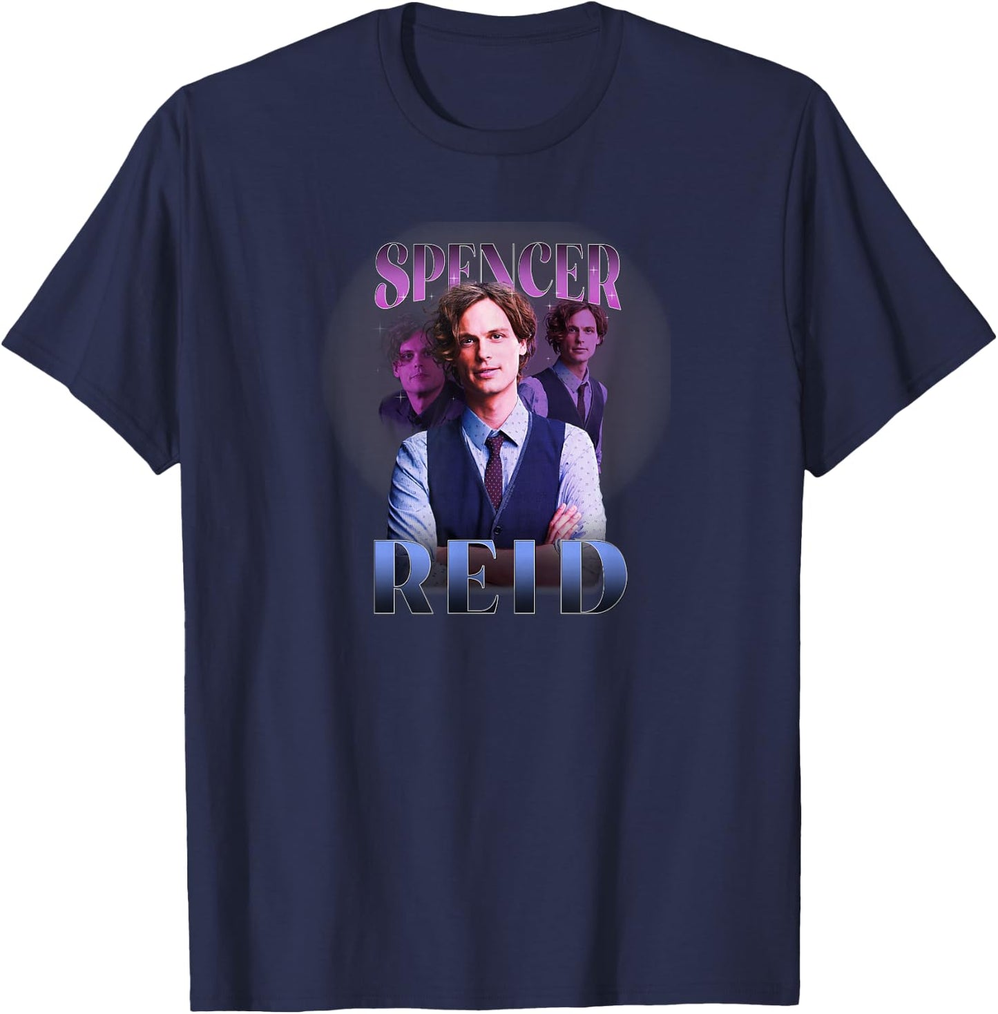 Criminal Minds Spencer Reid Heart Throb T-Shirt - T-Shirt | Navy