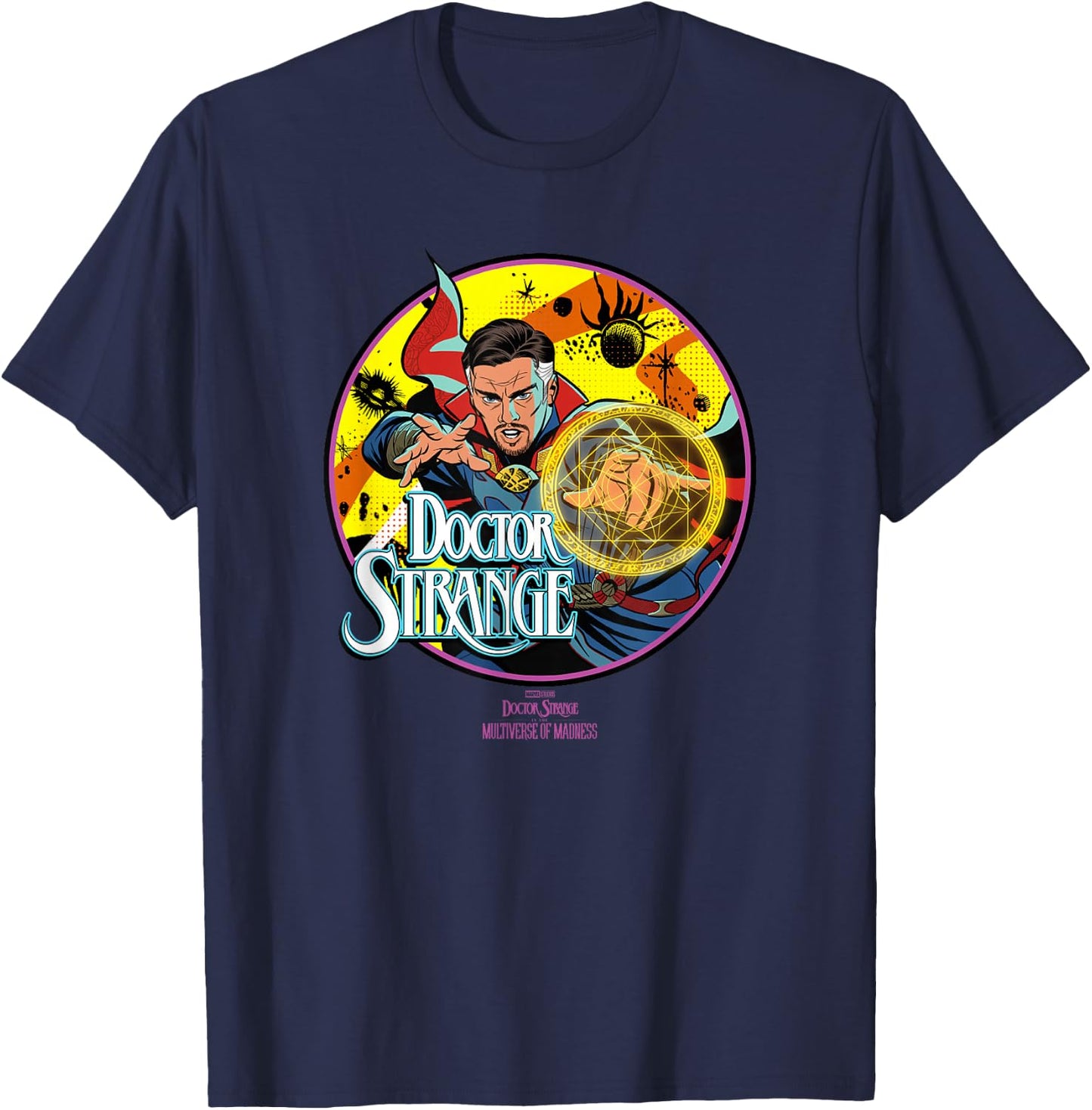 Marvel Doctor Strange in The Multiverse of Madness Comic T-Shirt - T-Shirt | Navy