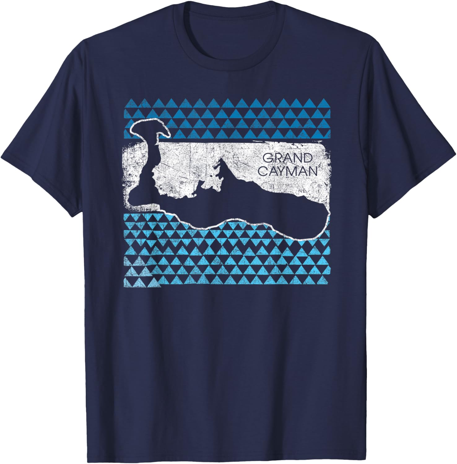Retro Grand Cayman Islands Beach Cruise Vacation Souvenir T-Shirt - T-Shirt | Navy