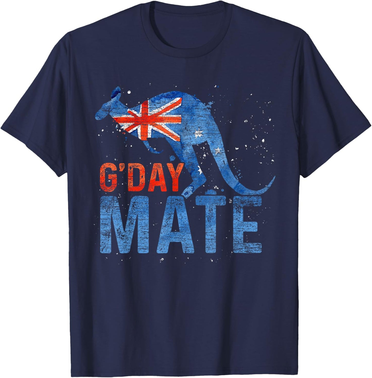 Guten Tag Mein Freund Kangaroo Animal Lover Australia T-Shirt - T-Shirt | Navy