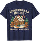 Gingerbread Man Costume, Gingerbread House Project Manager T-Shirt - T-Shirt | Navy