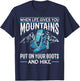 Hiking Mountain Outdoors When Life Gives You Mountains T-Shirt - T-Shirt | Navy