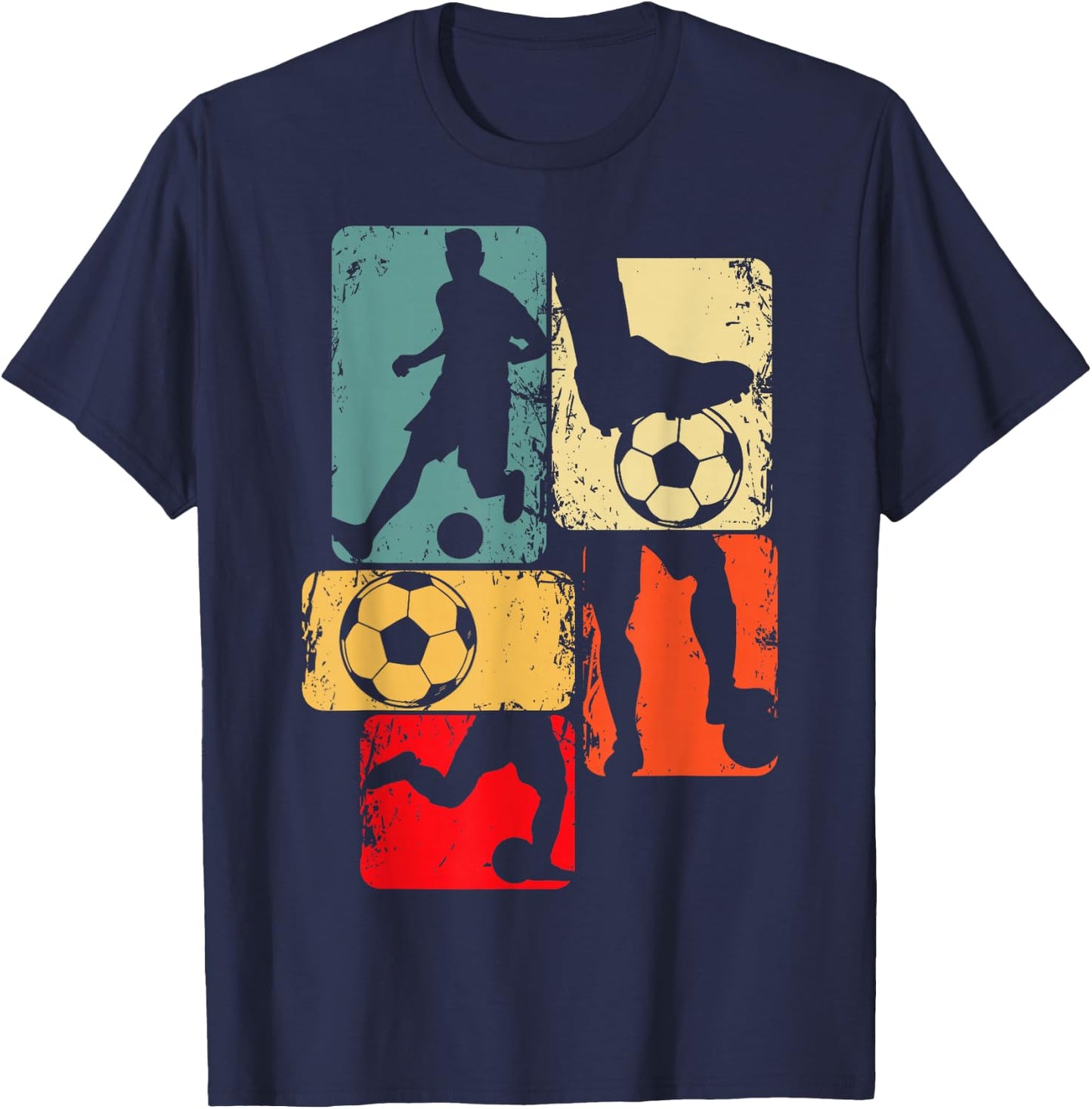 Soccer Player Boys Kids Youth Men T-Shirt - T-Shirt | Navy