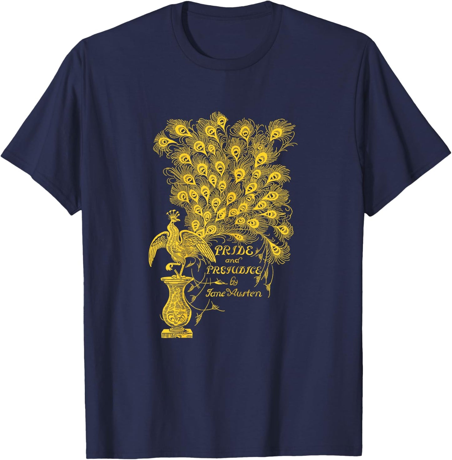 Pride & Prejudice Jane Austen Romance Book Club Reading T-Shirt - T-Shirt | Navy